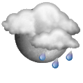 Docela hezky, ale srážky pravděpodobné Forecast icon